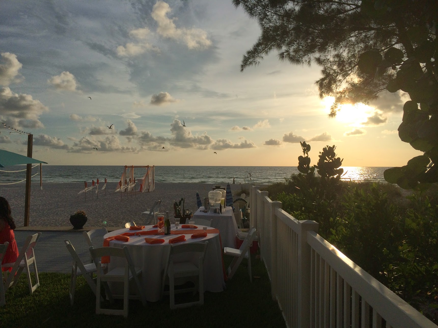 Wedding Ceremony at Indian Rocks Beach Florida - Cay Pointe Villas