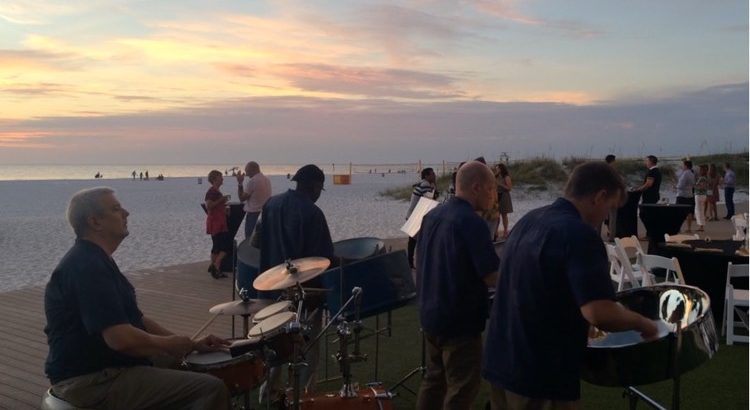 Caladesi Steel Band quartet at the Sandpearl Resort Clearwater Beach